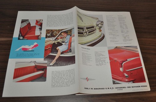 Folleto folleto Borgward Isabella 1960 - Imagen 3 de 3