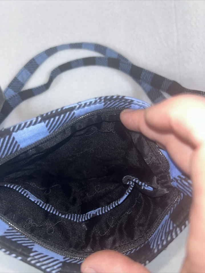 Bolso Bandolera Vera Bradley ALPINE CHECK Pequeño Doble Cremallera Hipster Foto 4 de 4