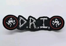 D.R.I.  Logo Shaped EMBROIDERED PATCH 