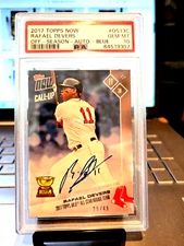 2017 Topps Now #29/49 Rafael Devers Off-Season-Auto-Blue #OS13C Gem Mt 10 "Raffy