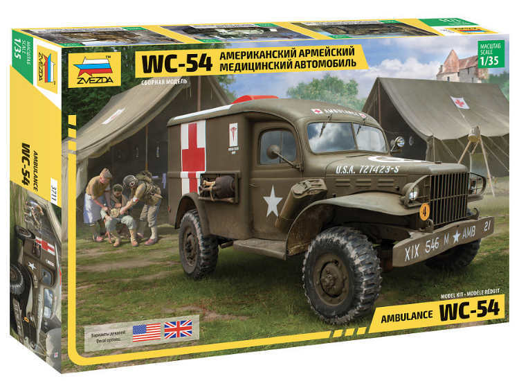 Zvezda 1/35 3711 Dodge WC-54 Ambulance