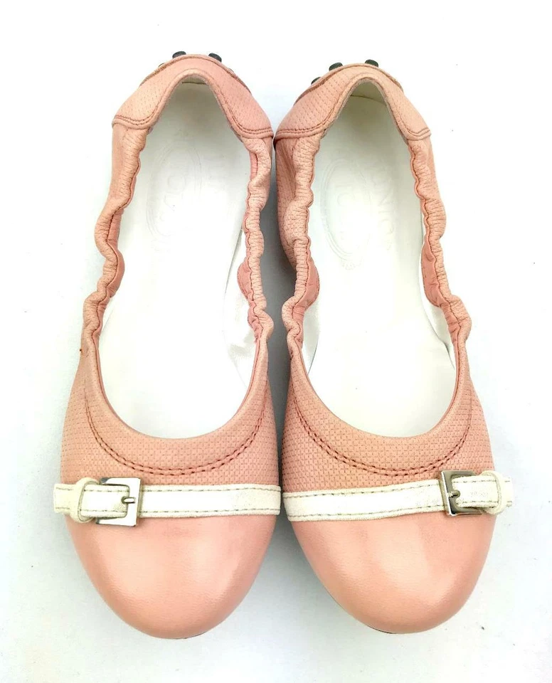 TOD'S Girls Fibbietta Dee Ballet Flats in Lingerie Pink US SZ 12 - BRAND NEW! - Image 3 of 4