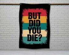 Motivational Gym Flag - Distressed Fitness Wall Decor