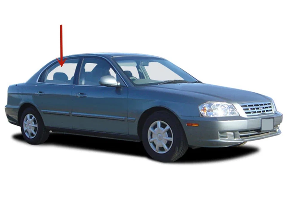 Fits 2001-2002 Kia Optima Sedan Passenger Right Side Rear Door Window Glass - Image 2 of 4