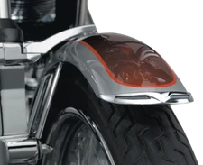 Chrome Front Fender Leading Edge Tip Trim Accent for Harley Softail Sportster XL