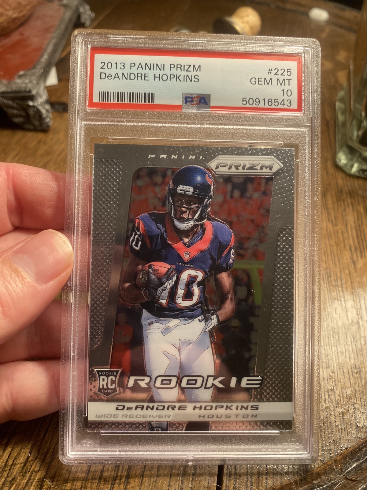 2013 PANINI PRIZM DeANDRE HOPKINS RC PSA 10 GEM MINT ROOKIE #225 TEXANS Titans