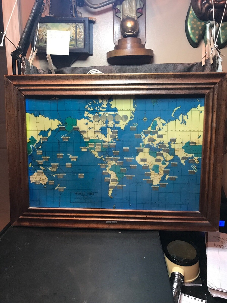 vintage Howard Miller World time clock時計 【公式通販】