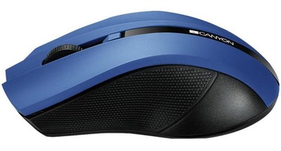 Canyon Wireless Optical Mouse Blue 4 Buttons USB 2.0 Wireless  