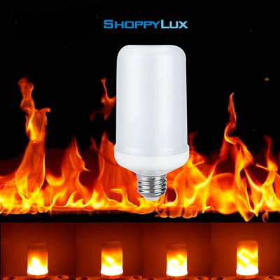 Led Flame Light Bulb E27 E26 Fire Effect Lamp Decor Fire Flicker