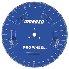Moroso Engine Camshaft Degree Wheel 62191 / Pro Degree Wheel 18" Blue Steel