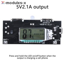 Dual USB 5V 1A 2.1A Mobile Power Bank 18650 Battery Charger Digital Power Module