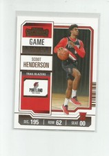 2023-24 Panini Contenders Game Ticket Bronze #27 Scoot Henderson