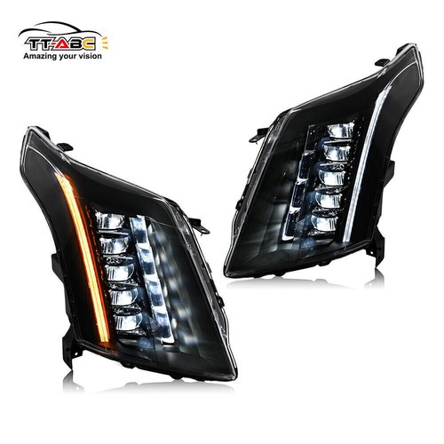 Pair Full LED Headlight Assembly For Cadillac SRX 2010-2016 Projector Front Lamp - Foto 13 di 17