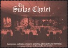 Vintage placemat THE SWISS CHALET restaurant interior pic Worcester Pennsylvania — photo 1