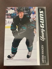 Artemi Kniazev 2021-22 Upper Deck Young Guns RC #749 San Jose Sharks