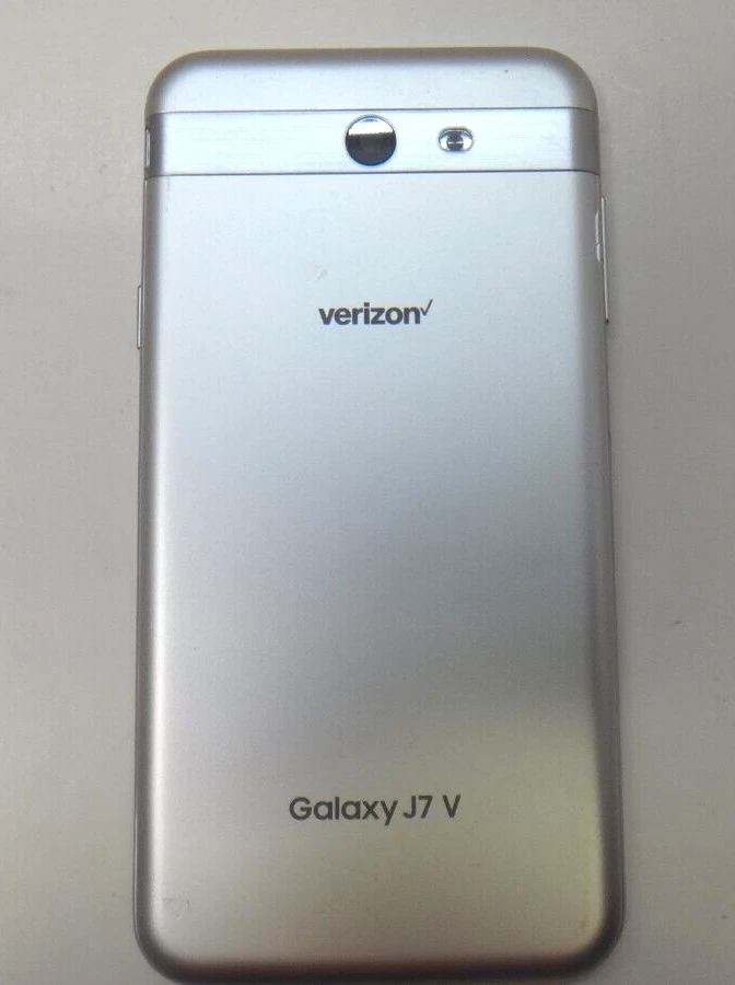 Original Samsung Galaxy Cubierta Trasera Batería Puerta J7 J727V Verizon (Plateado) Foto 3 de 4