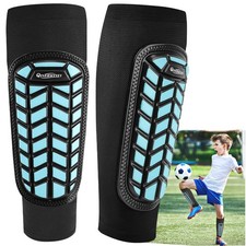 Youth Beach Volleyball Shin Guards  Blue Size Large for Kids