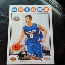 Topps 2008-09 Danilo Gallinari #201 Rookie New York Knicks NBA Card. rookie card picture