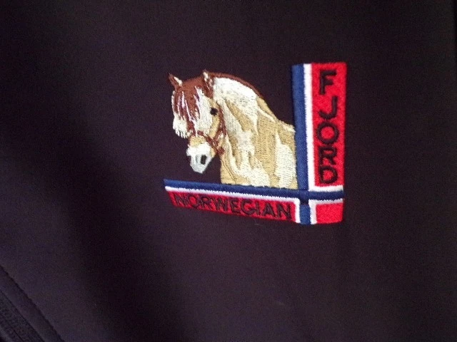 NORWEGIAN FJORD Embroidered Mens Jacket - Blue/Navy - Size XL - Image 2 of 3