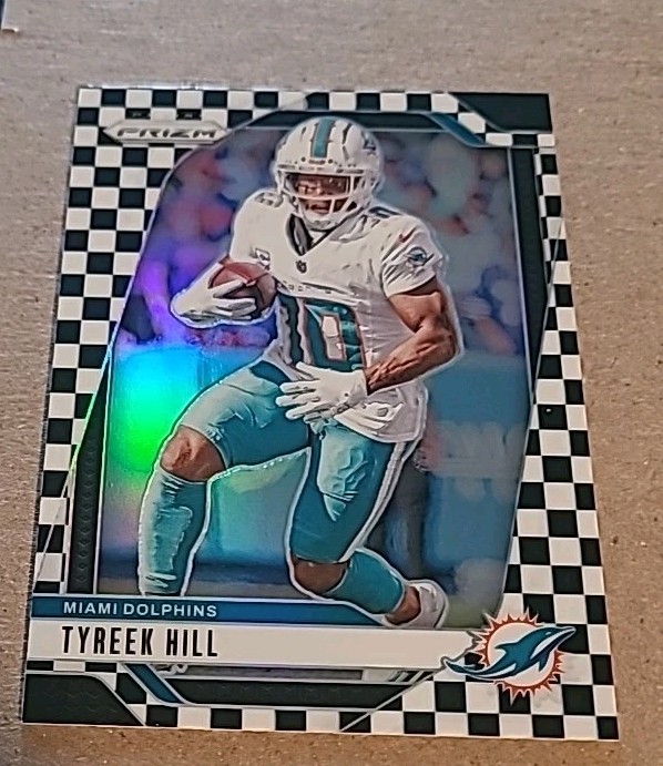 2024 Panini Prizm Black & White Checker Prizm #177 Tyreek Hill SP