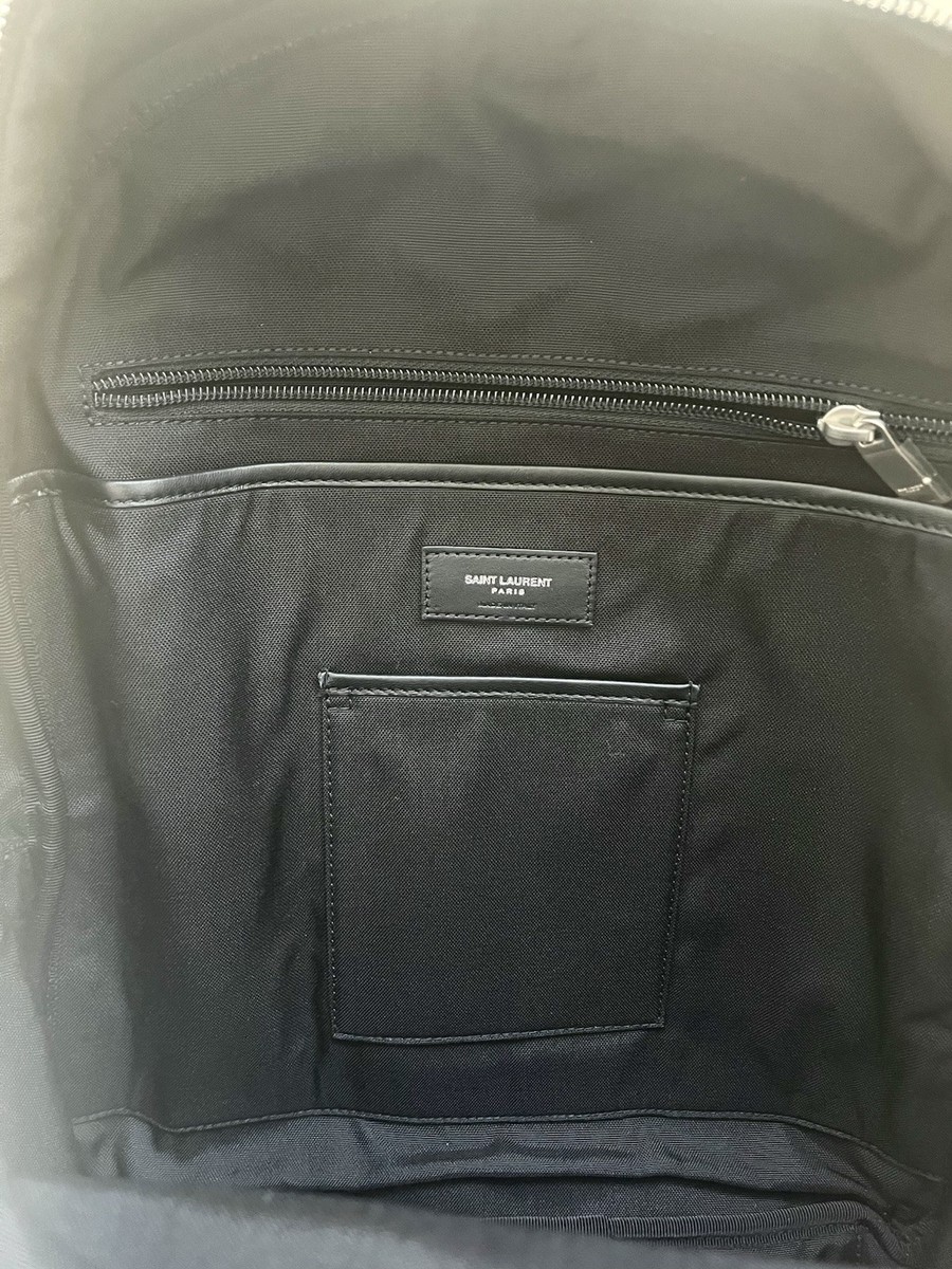 Saint Laurent Black And White Checkered Backpack | eBay