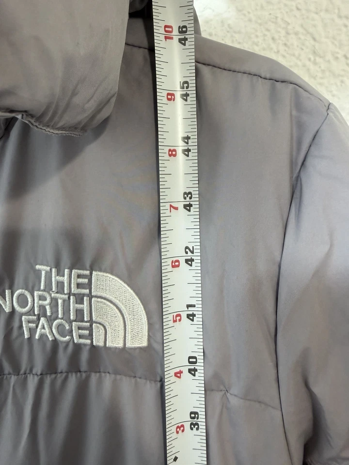 Женщин North Face тройной C парка пыли вниз теплый длинное пальто лаванды серый S - Изображение 2 из 4
