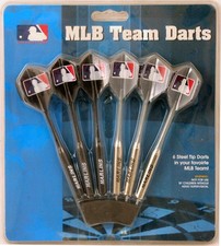 Set of 6 MLB Miami Florida Marlins Steel Tip Darts Flights with MLB Logo