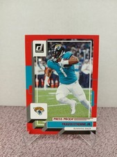 Travis Etienne Jr Press Proof Red 2022 Donruss - NFL Jacksonville Jaguars