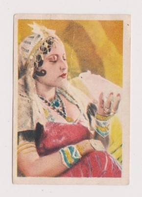 Indira Devi 1936 Nestle Stars of the Silver Screen PAPER STOCK Trading Card #5