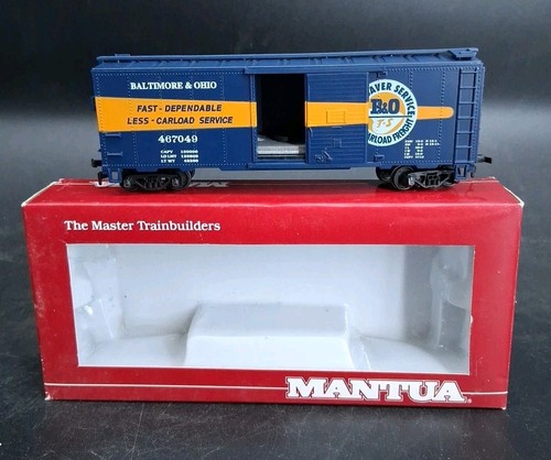 Mantua 467049 pesado 41' STL caja coche B&O ahorro de tiempo calibre HO  | Zustand: Used