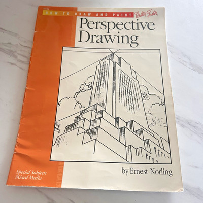 How to Draw & Paint Perspective Drawing 1998 by Ernest Norling HT29 Softcover
