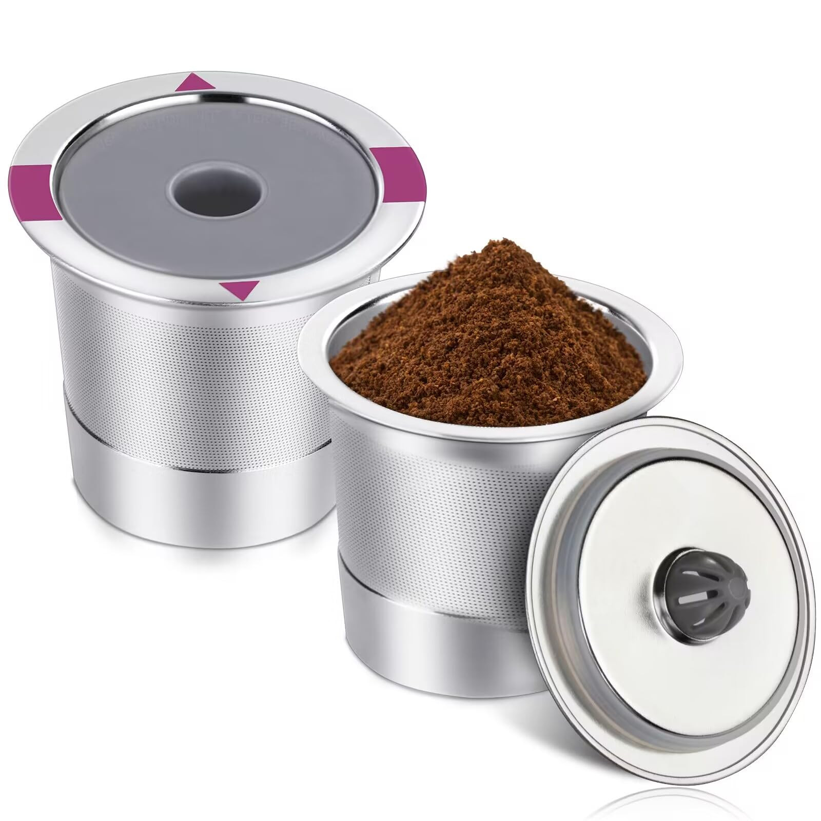 Reusable K Cups for K eurig, Universal stainless steel Reusable Coffee Pods, ...