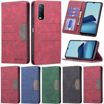For Vivo Y21S Y33S Y11 Y12 Y15 Y17 Y51s Y20 Matte Wallet Leather Flip Cover Case