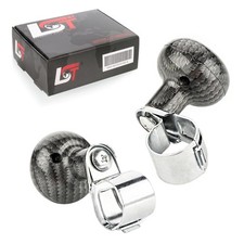 2x Steering Aid Steering Wheel Knob Quick Handle 360° Carbon for VW GOLF JETTA