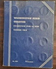 36 - Complete Whitman Book 1946 to 1959 Washington Head 90% SILVER Quarters