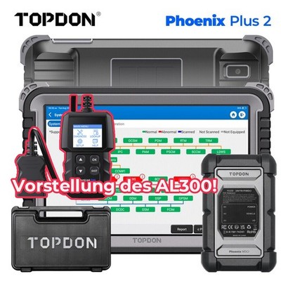 2025 TOPDON Phoenix Plus 2 KFZ OBD2 Diagnosegerät ALLE SYSTEM ECU Coding Deutsch