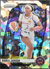 2024 Panini Prizm WNBA Rickea Jackson RC Ice #60 & Base Card Sparks (2 Cards)