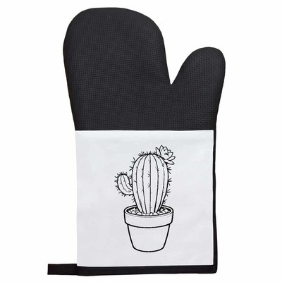 Ofenhandschuh / Fäustling 'Blühende Kaktuspflanze' (OG044813)