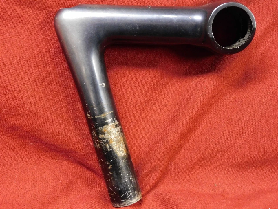 PARA REPUESTOS Vintage Años 80 Cinelli 1R Vástago Negro 105 x 26,4 x 22,2 mm SIN TORNILLOS Foto 2 de 4