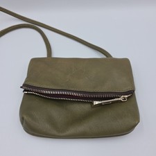 GG BOSS Small Green Genuine Leather Crossbody Bag Made In USA Concert Festival