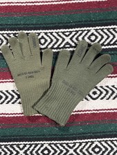 Green USMC Military Wool Gloves Size Medium