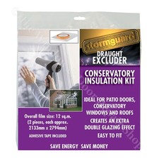 Stormguard Double Glazing Window Insulation Kit Shrink Draught Excluder 12 m&sup2;