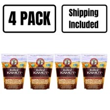 Organic Rolled Kamut Khorasan Wheat | 1 lb | Pack of 4 | Non-GMO | Shipping Incl