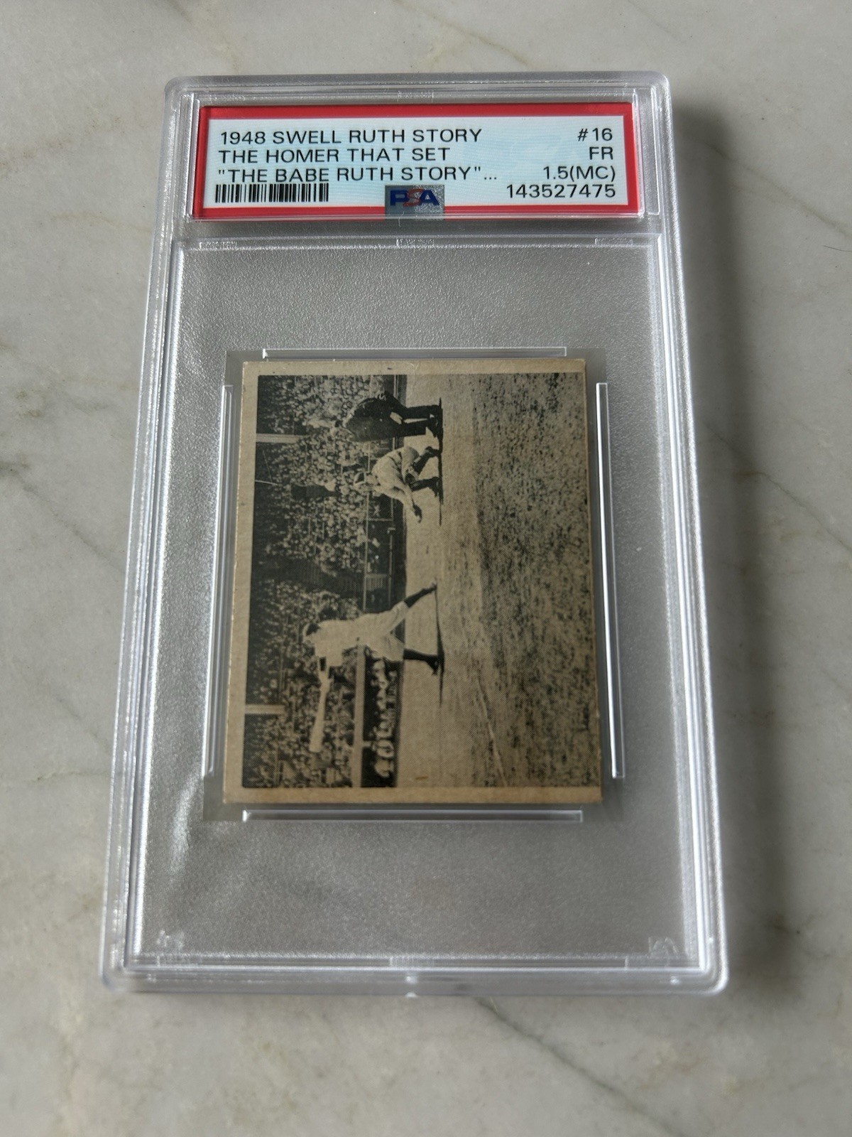 1948 SWELL BABE RUTH STORY #16 PSA 1.5 (MC) GREAT EYE APPEAL UNDERGRADED!