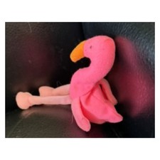Beanie Pink Flamingo Plush Stuffed Animal Toy Cute Collectible Bird Soft
