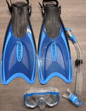 Cressi Rondine Palau Snorkel Set (Blue) - Siz...