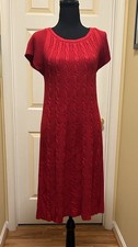 Women’s Cableknit Calvin Klein Sweater Dress Mid Length Size large