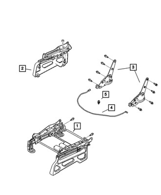 Genuine Mopar Seat Riser Right 1FX381DVAA
