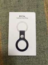 Apple AirTag Leather key ring midnight Color