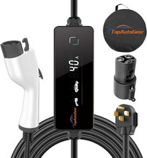 NEW Level 2 EV Charger 40A- J1772 Charger & Tesla Adapter, NEMA 14-50 25Ft Cable